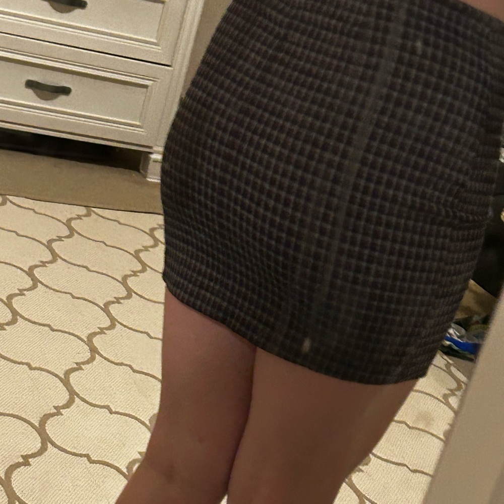 Plaid tight skirt, Size XS
